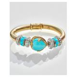 Italian Retro Period 18K Gold Bracelet Set with...