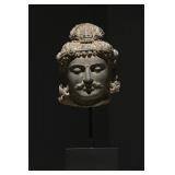 Bearded Bodhisattva Head, Gandhara Art,...