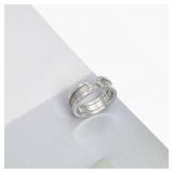 Cartier C-de-Cartier Open-Double-Loop Diamond...