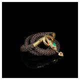 Victorian 19th-Century 18K-Gold Serpent...