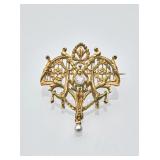 French c.1900 Art Nouveau 18K Gold Antique...