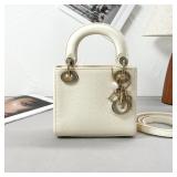 Dior Lady Dior Medium-3-Pocket Handbag, Beige...