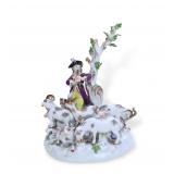 19th Century Meissen Porcelain Group Figurine...