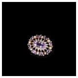 Victorian Period, 18K Gold, Pink Topaz, Natural...