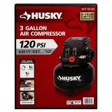 Husky 3 Gallon Air Compressor 120 PSI Portable...