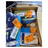 Assorted electrical items. Opened boxes. Untested.