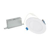 $18 Halo Matte White 4 in. W LED Canless...