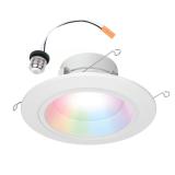 $27 Halo RGB 5/6 in. W LED Recessed Downlight 8 W