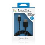 $20 9 ft. Braided Cable for Lightning Black