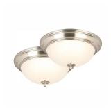 $55 Lot of 5 boxes - 13 in. Brushed Nickel LED...