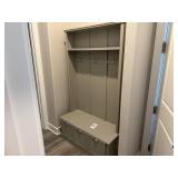 Hall Bench with coat hangers