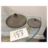 2 Saucer Vases- Made in Thailand