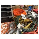 Assorted Extension Cords & Air hose