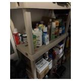 Assorted Garage shelf contents