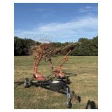 8 wheel V rake