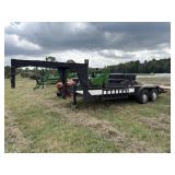 Homemade gooseneck trailer 18' deck