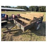 Trailer with built in seats