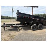 DMM Manufacturing bumper pull dump trailer