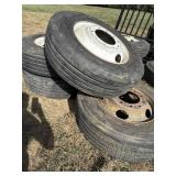 4 - 295/75R 22.5 Wheels & tires