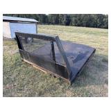 Single rear wheel flatbed