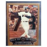 Barry Bonds RACE TO 73 Topps 2002 Opening Day
