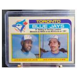 Mayberry / Steib BLUE JAYS LEADERS 1982 O-PEE-CHEE