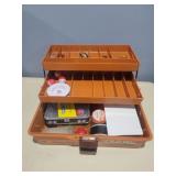 Vintage OLD PAL Fishing Tackle Box w/ Tackle