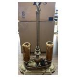 12" Vintage Brass Untested Lamp / Ships