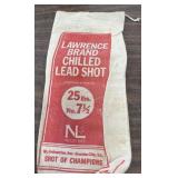 Vintage Lawrence Brand Chilled Lead Shot Bag