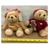 Cherished teddies Ava and Cookie plush
