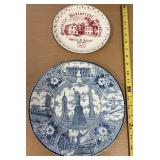 Pair of historic plates Enco