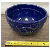 Blue ceramic bowl