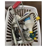 Box lot of hangers sprayer screws