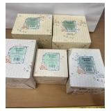 Five piece lot cherished teddies