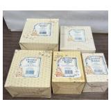 Lot of five cherished teddies