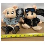 Pair of Harley Davidson bean bag plush
