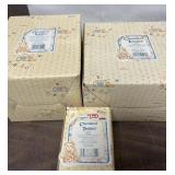 Lot of three cherished teddies figure boxed