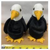 Pair of TY Beanie baby