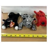Lot of three TY Beanie baby