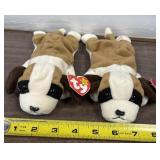 Pair of TY Beanie baby