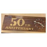 50 th anniversary clock