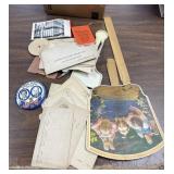 Assorted Lot. Fans, notebooks, pins Etc