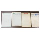 4 Vtg. Trucking Note Pads