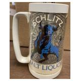 Vtg. Plastic Schlitz Malt Liquor Beer Mug 6.5"