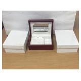 Two Brand new Small Jewelry Boxes in box