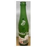 10" Vintage Hillbilly Mountain Dew Green Bottle