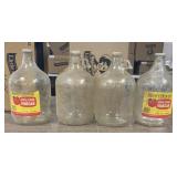 4 Whitehouse Vinegar Gallon Bottles / No Shipping