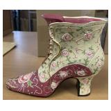 8in. Beautiful Pink and White Shoe Decoration