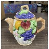 9in. Fruit Decorated Tea Pot