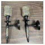 Two, 12in Wall Sconces